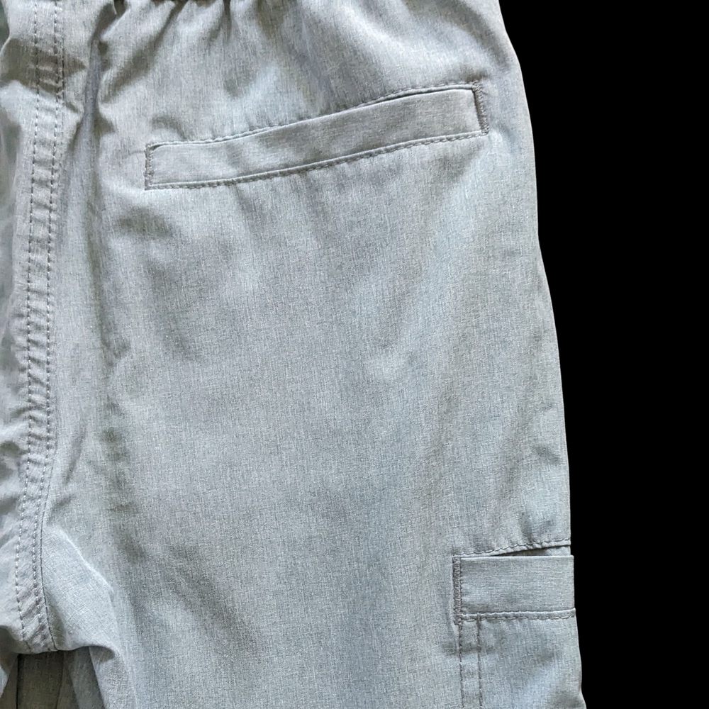 Tommy Hilfiger Shorts Boys Light Grey Cargo Elastic Waist Size 8/10 - Picture 3 of 5